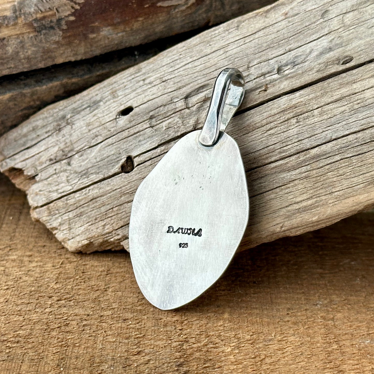 Spiny Oyster and Chrysocolla Pendant