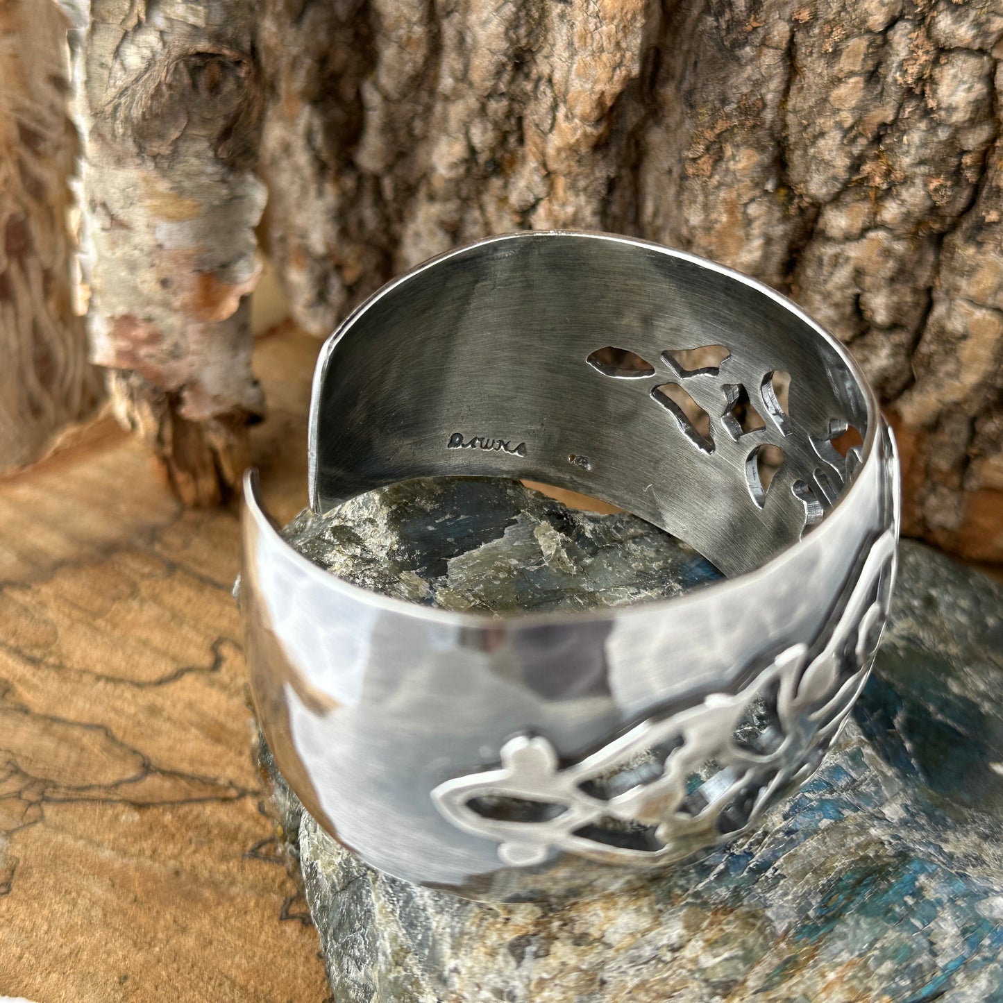 Handmade one of a kind sterling silver bracelet