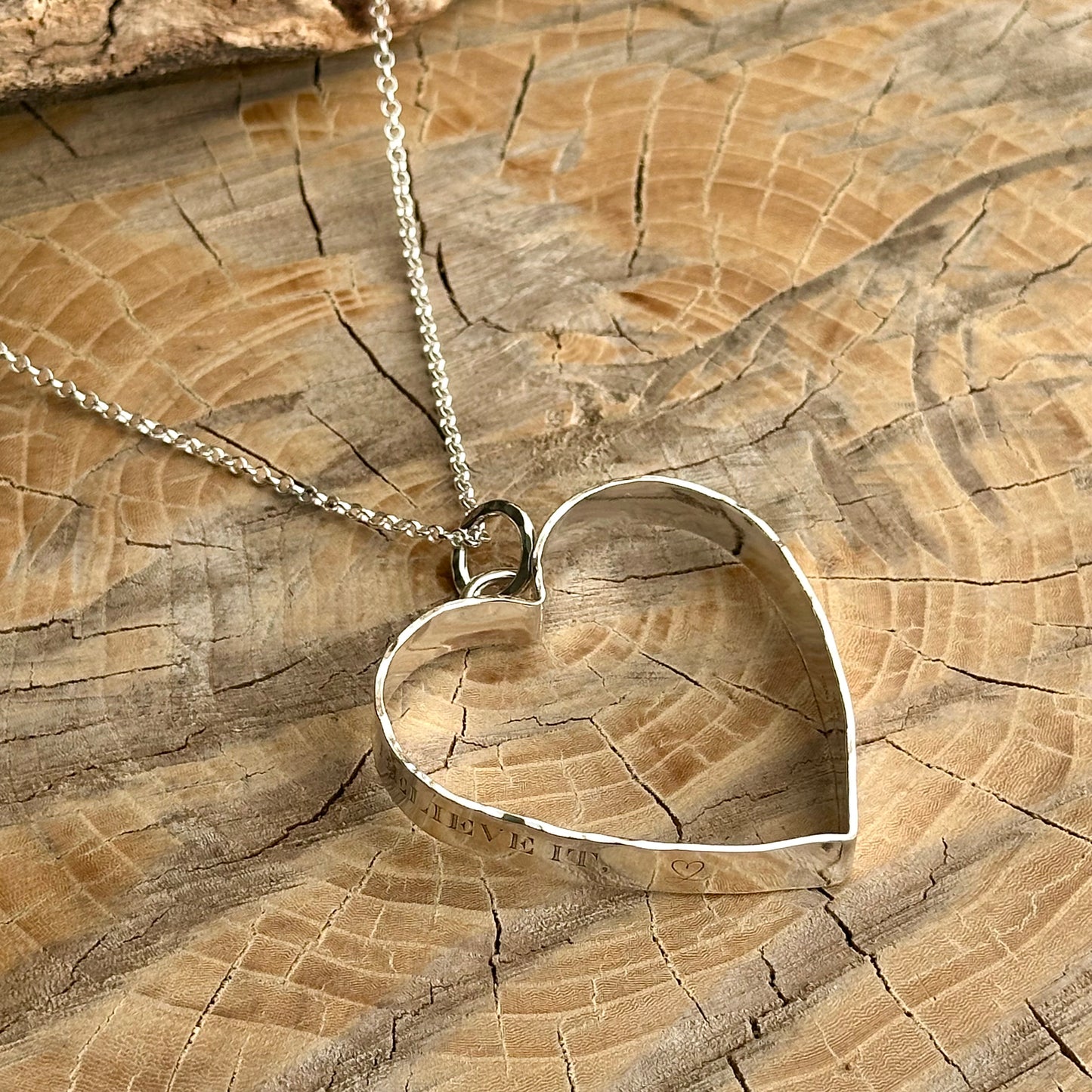 You Can Do It Heart Necklace LG