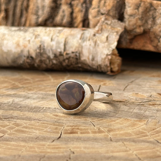 Firelight Agate Ring