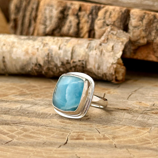 Ocean Sky Larimar Ring