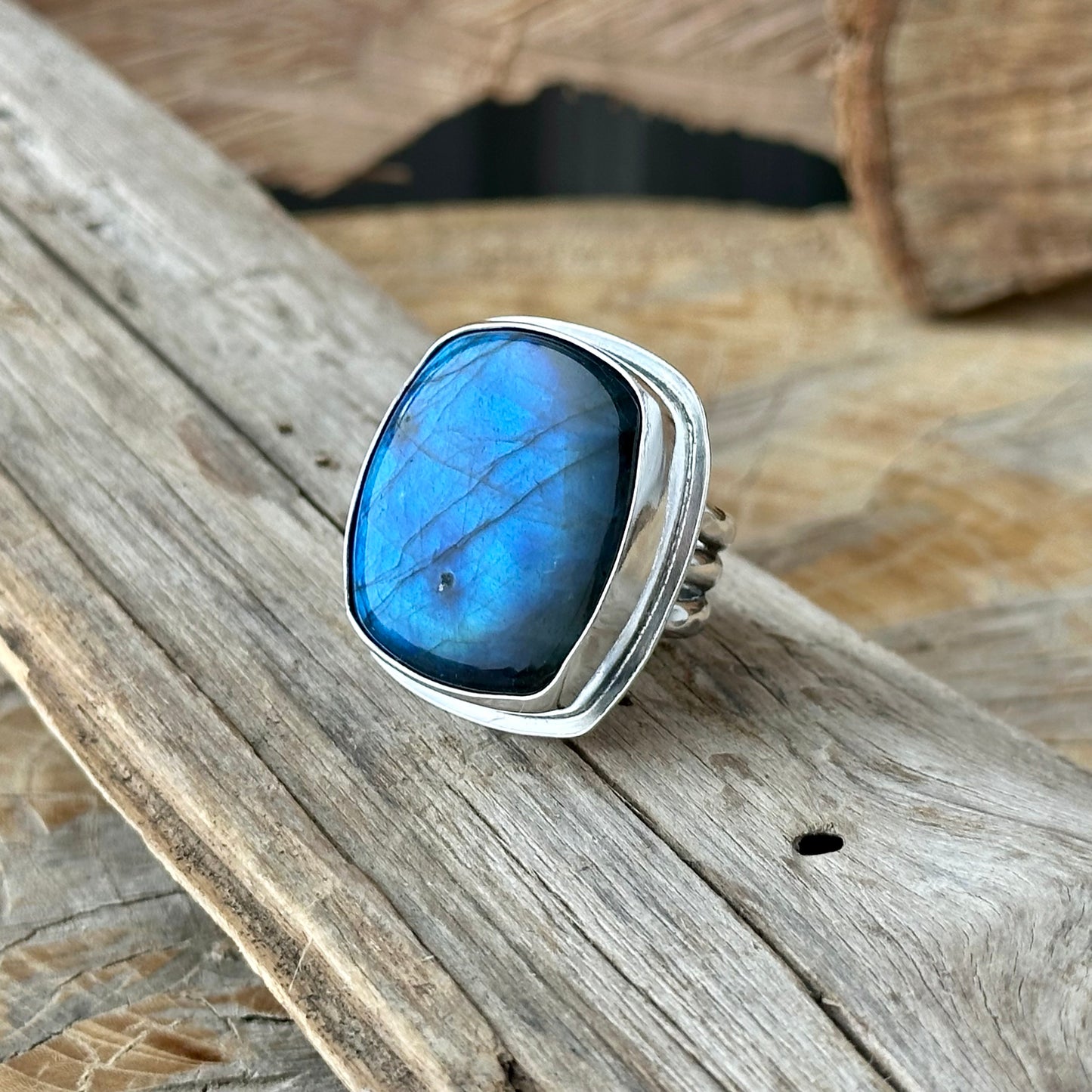 Artisan Labradorite Sterling Silver Ring