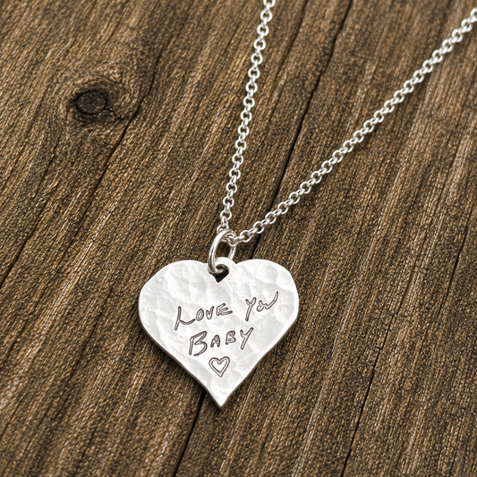 Forever Handwriting Heart Necklace ❤️