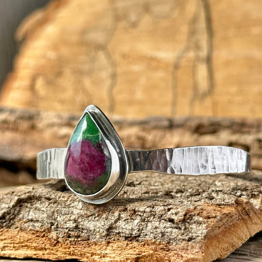 Natural Ruby Bangle Bracelet