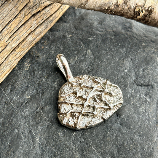 Reticulated SIlver Pendant 2