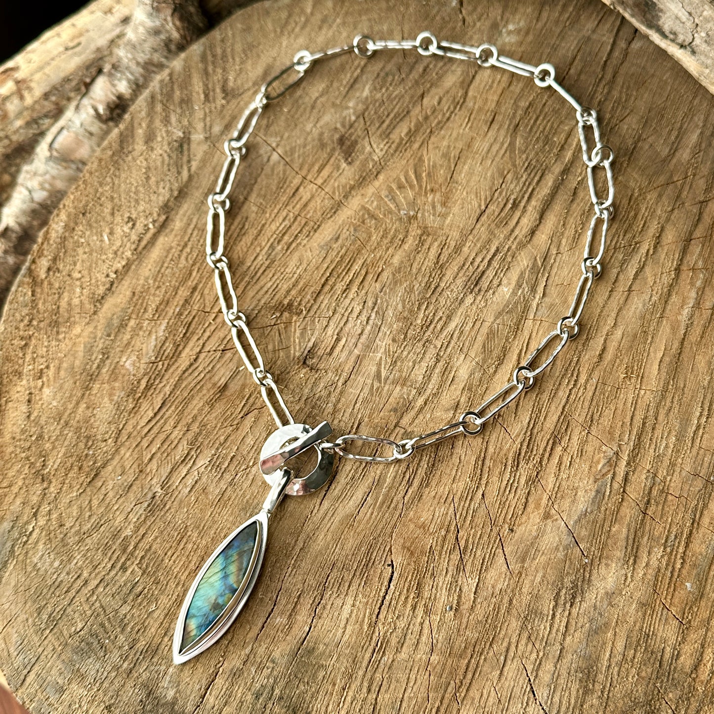 Labradorite Toggle Necklace