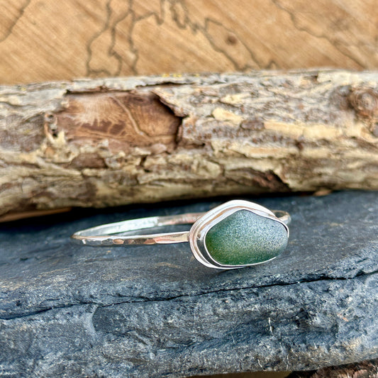 Sea Glass Bangle Bracelet 2