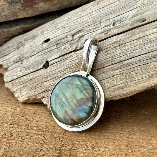 Reversible Celtic Labradorite Pendant
