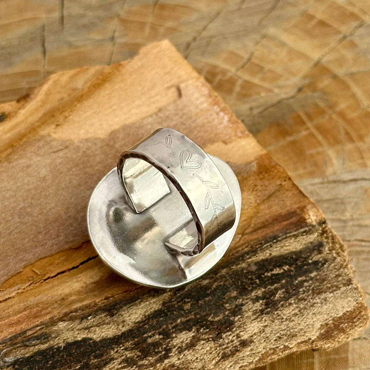 Plume Agate Ring