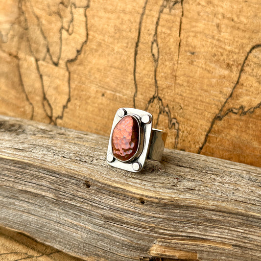 Copper Nugget Ring 1
