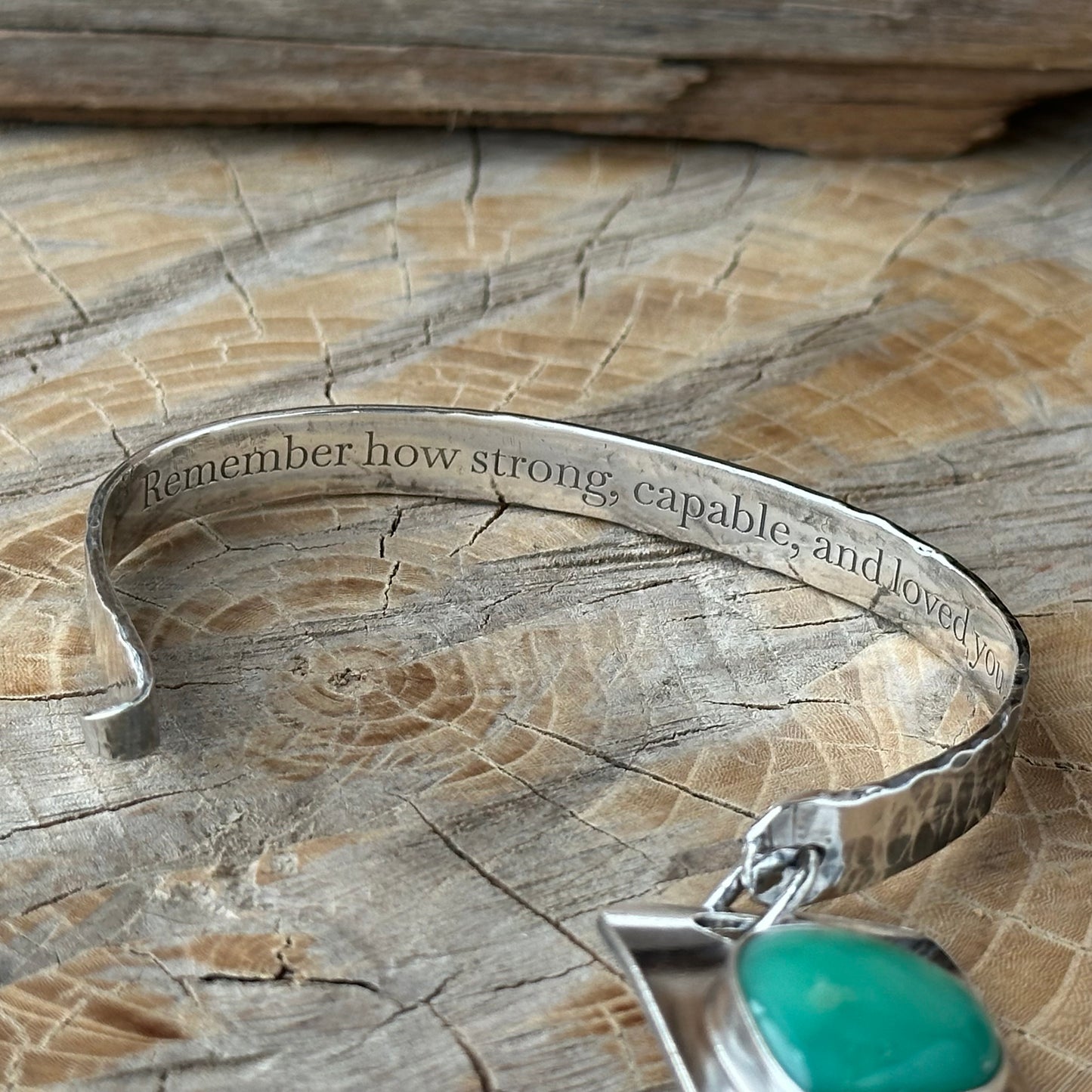 One of a Kind Chrysoprase Sterling Silver Bracelet