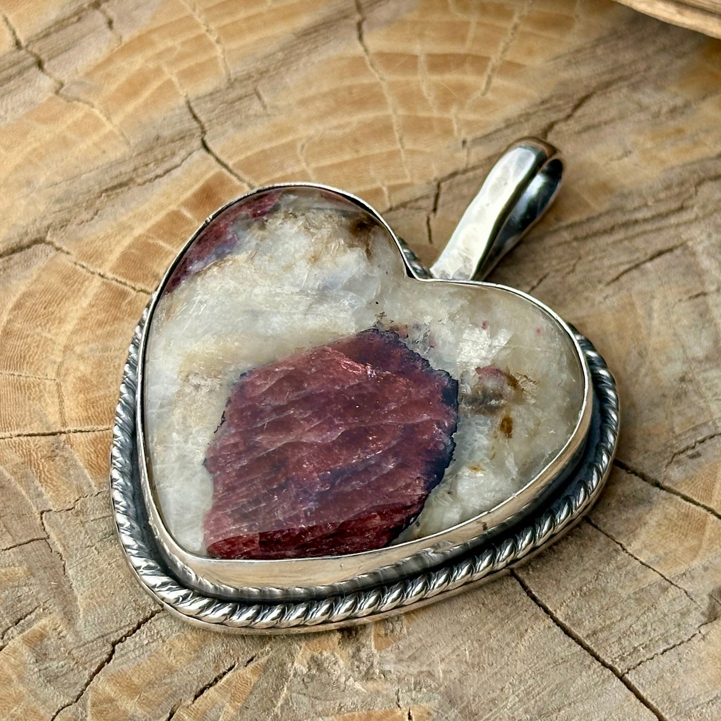 Eudialyte Celtic Heart Pendant