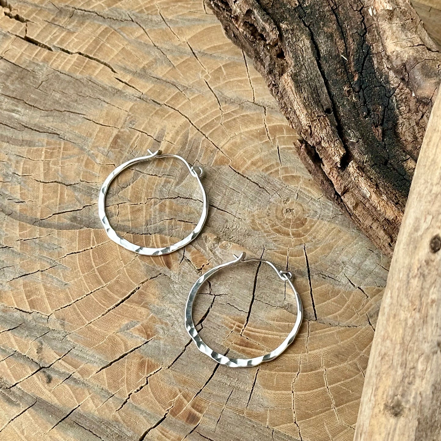 Silver Hoop Earrings