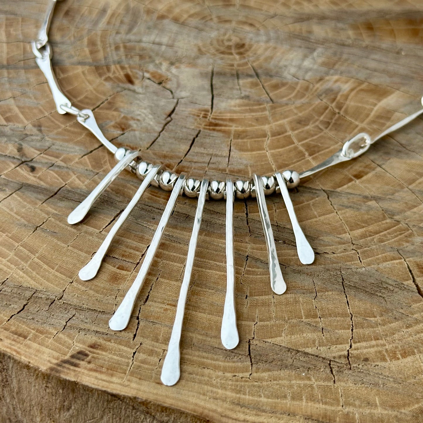 Hammered Sticks Necklace