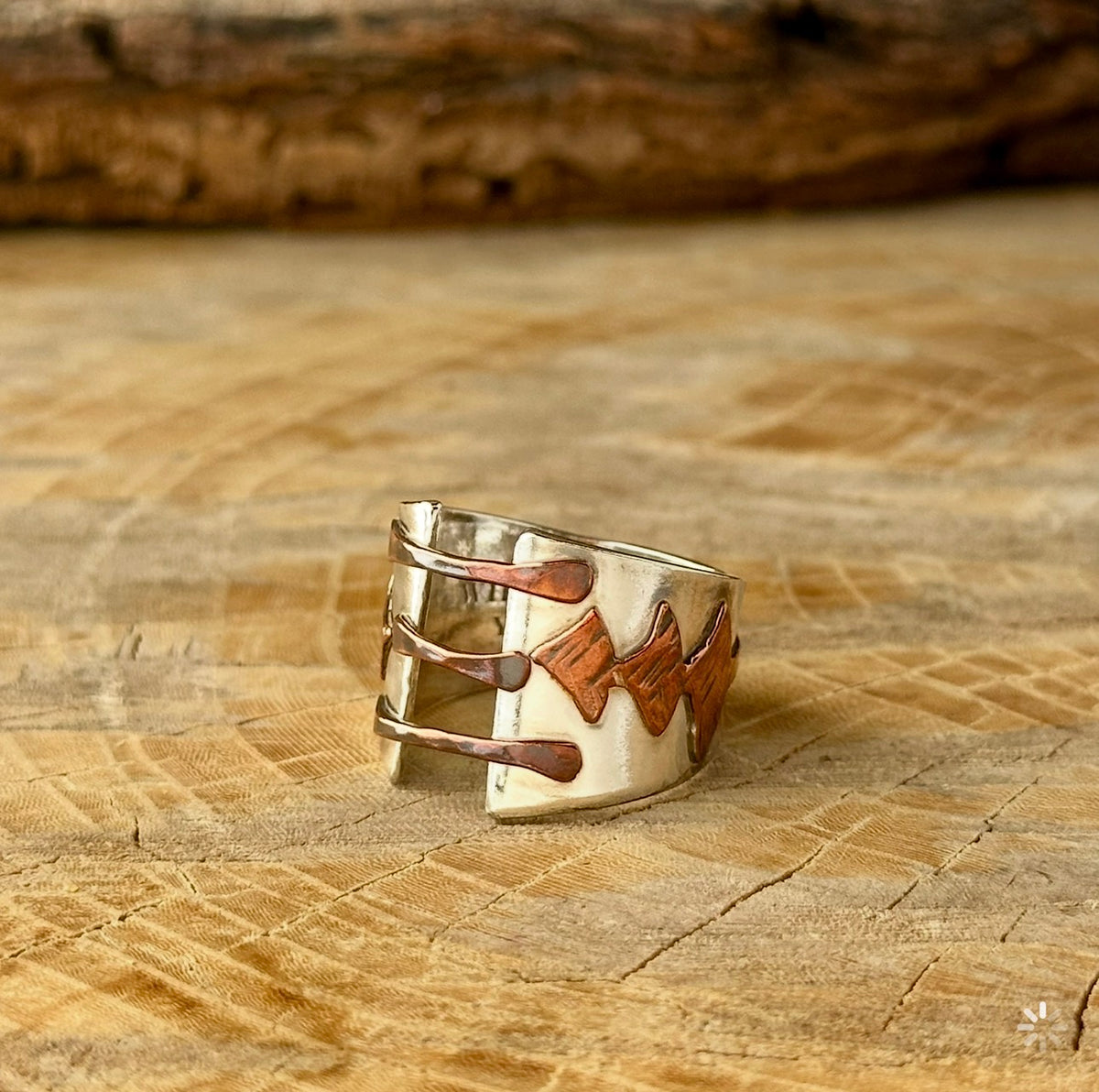 Mixed Metal Tree Ring