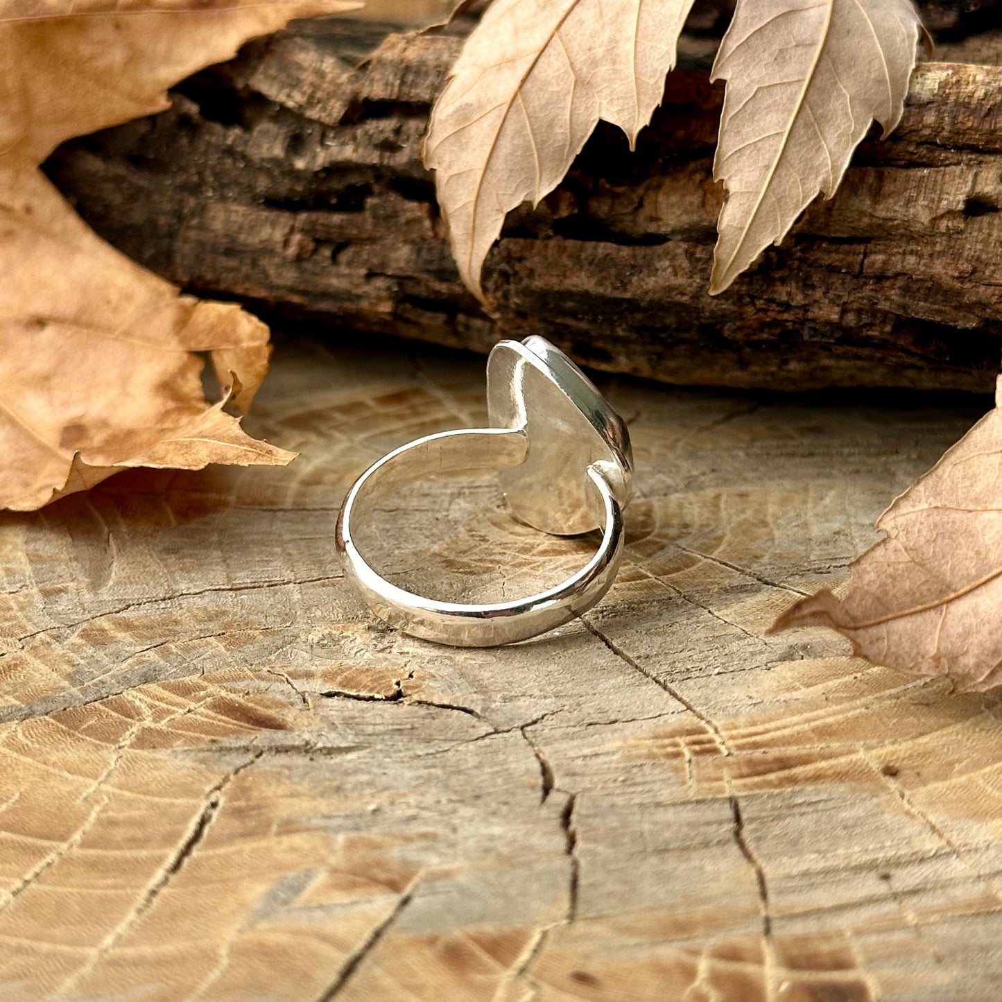 Sea Glass Ring 9-8.5