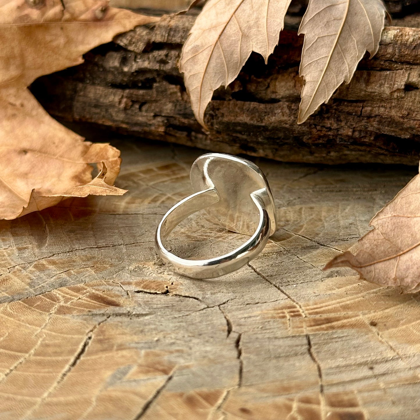 Sea Glass Ring 8- 7.5