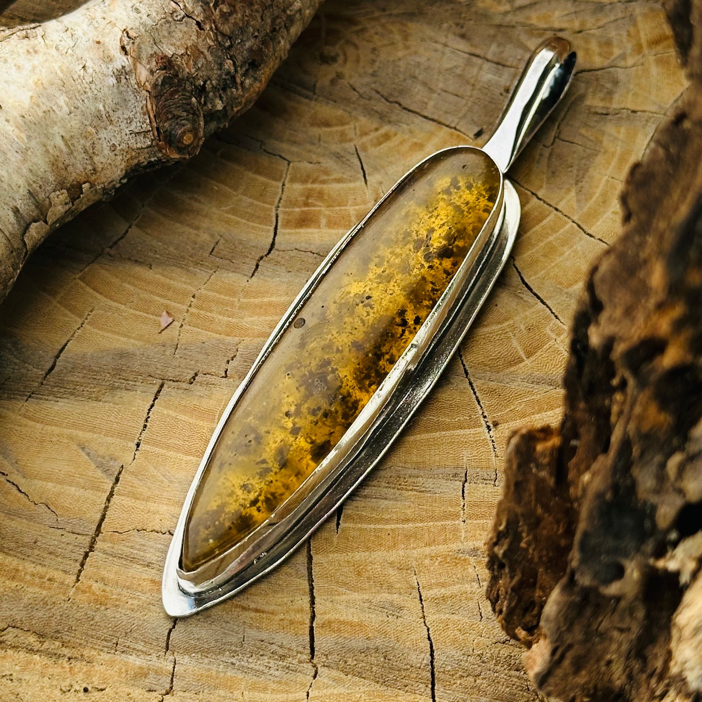 Amber Spear Pendant