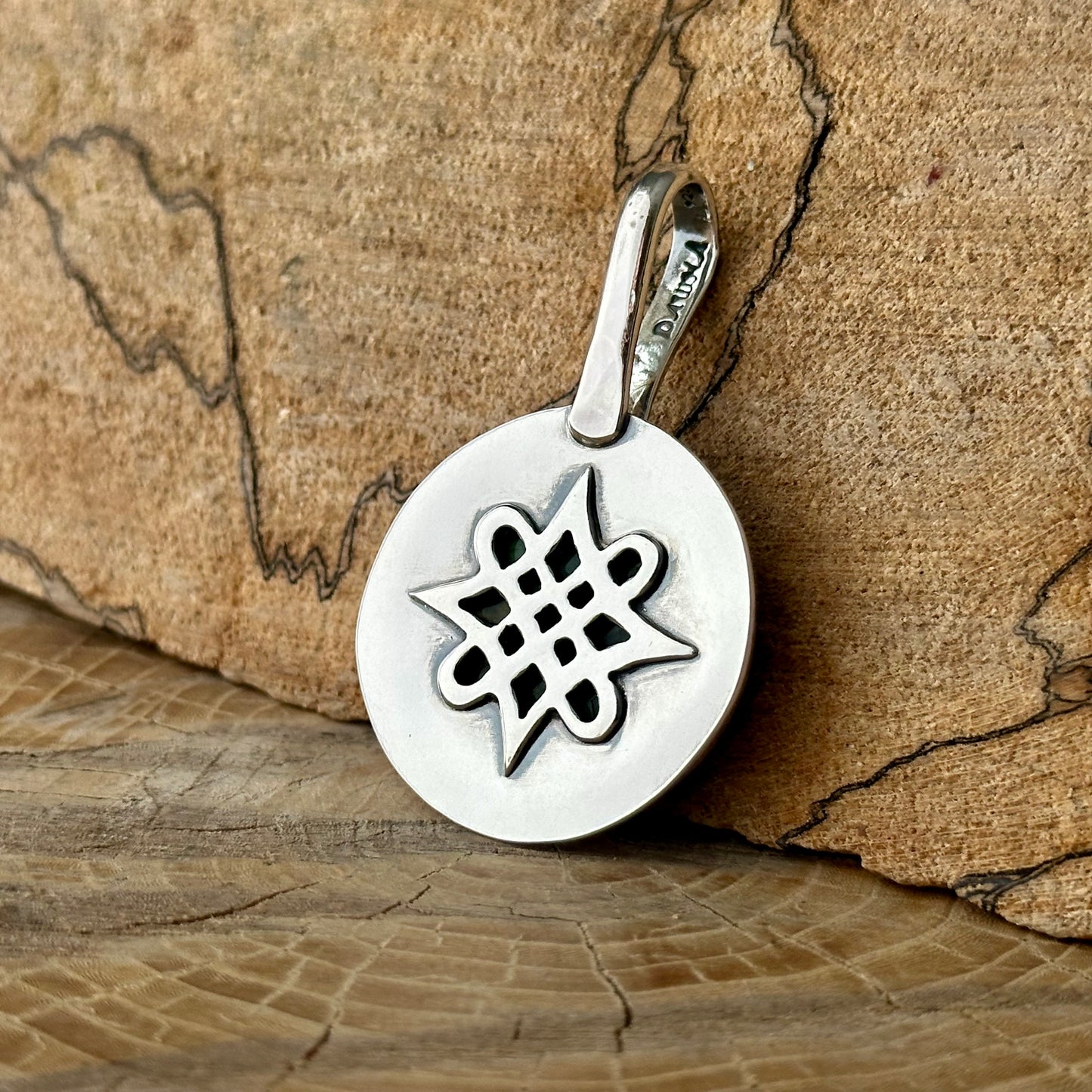 Reversible Celtic Labradorite Pendant