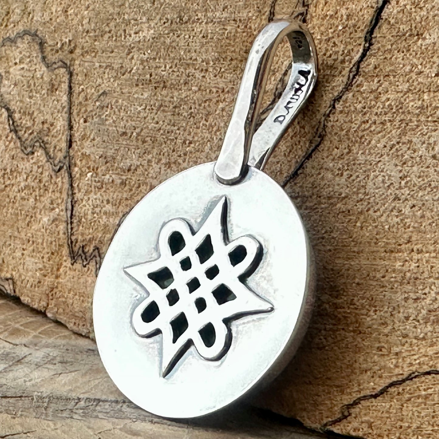 Reversible Celtic Labradorite Pendant