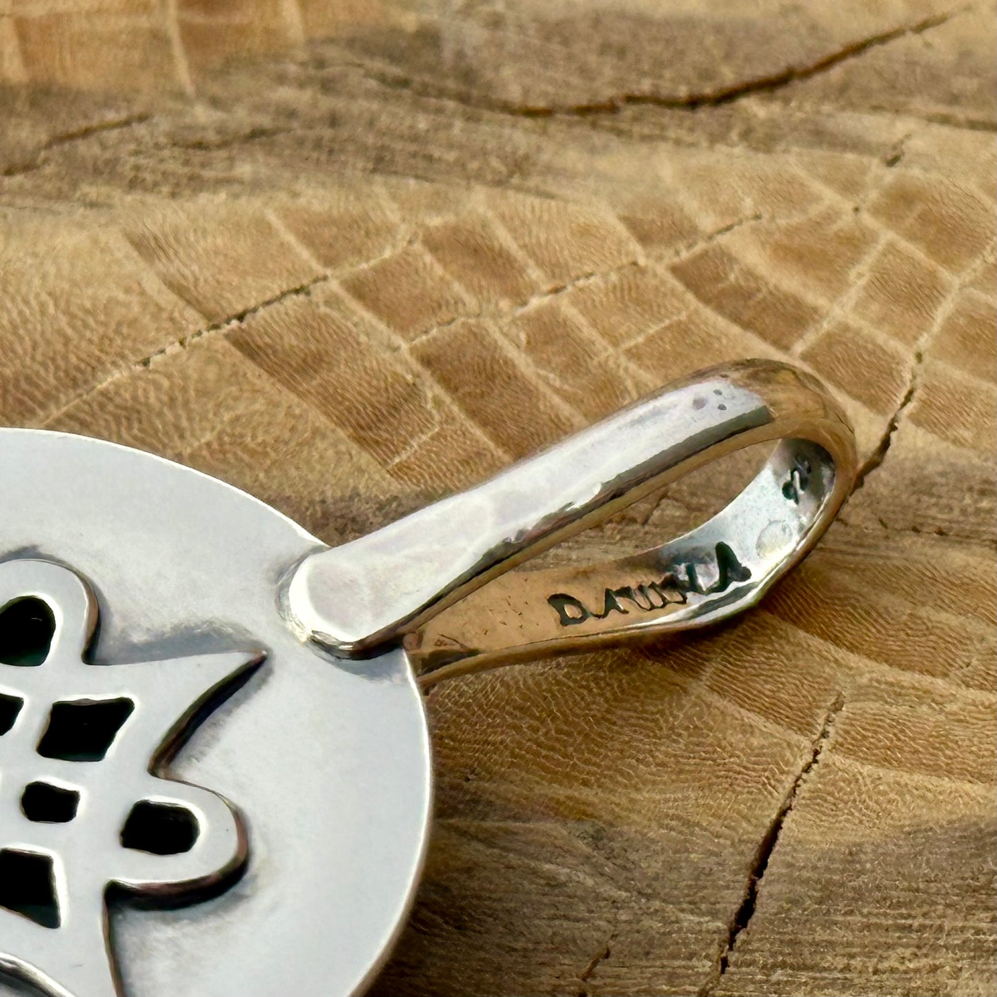 Reversible Celtic Labradorite Pendant