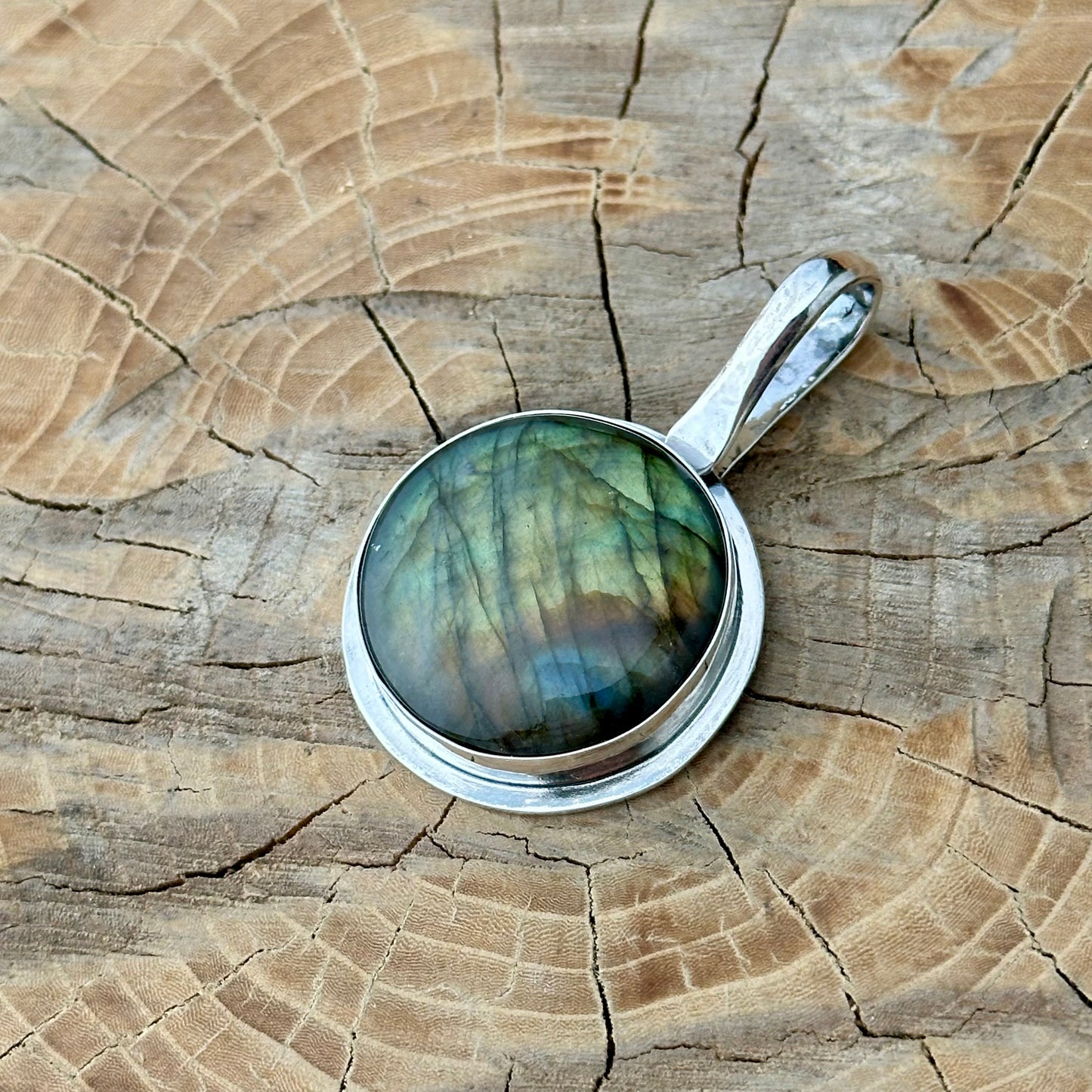 Reversible Celtic Labradorite Pendant