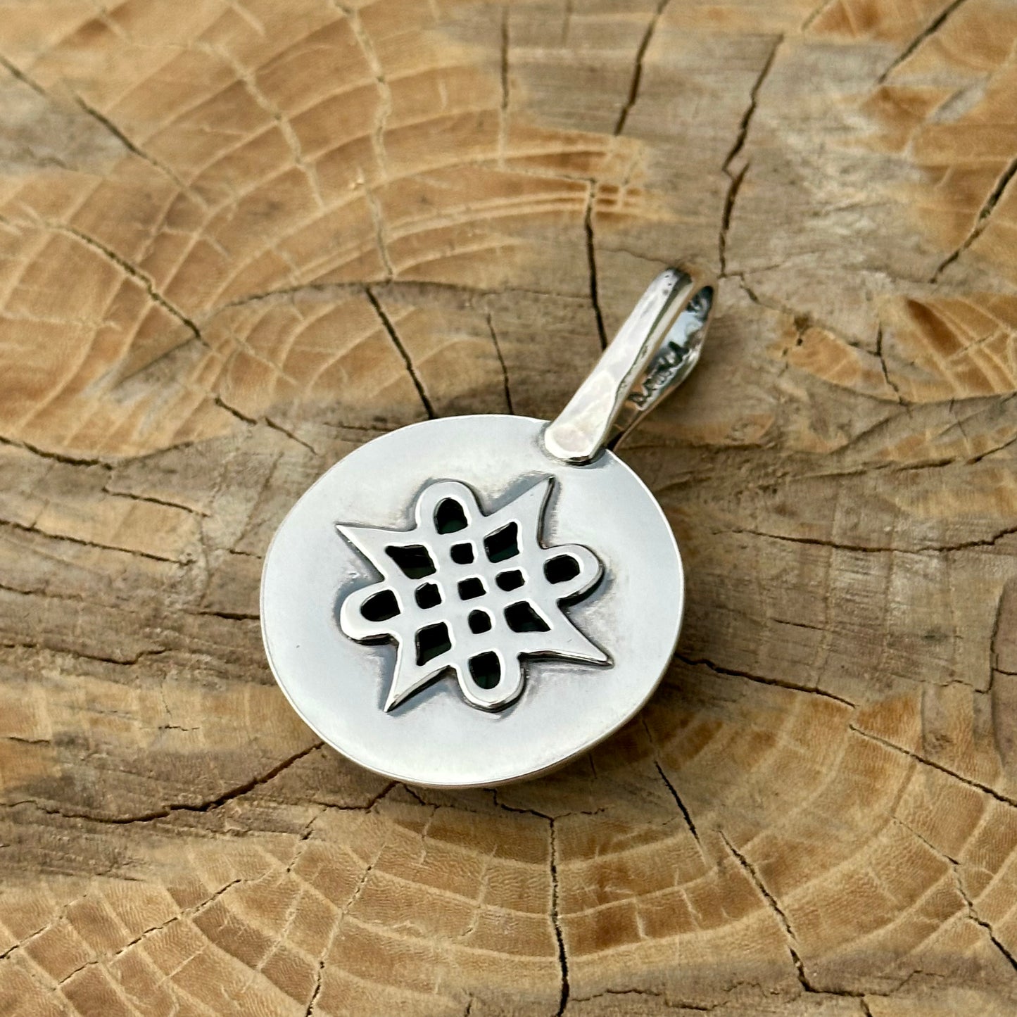 Reversible Celtic Labradorite Pendant