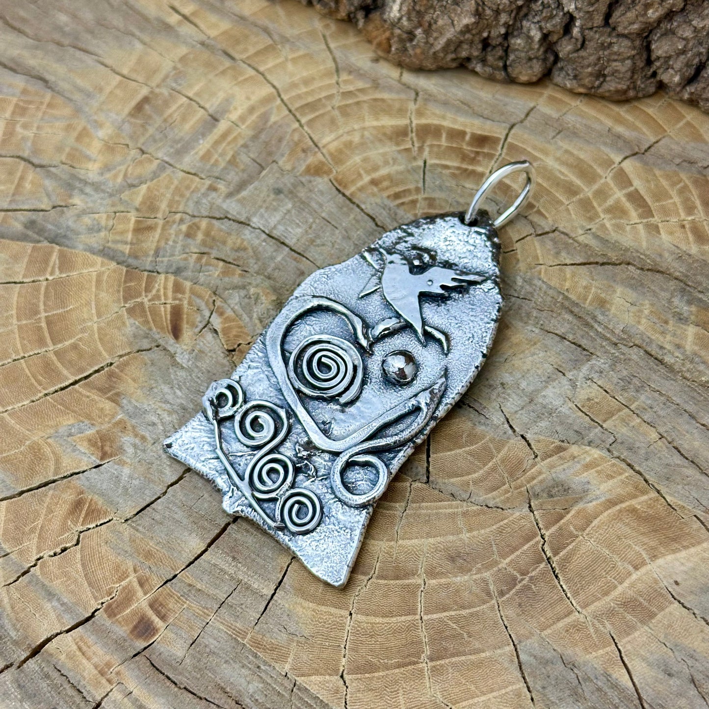 Funky Silver Pendant 2