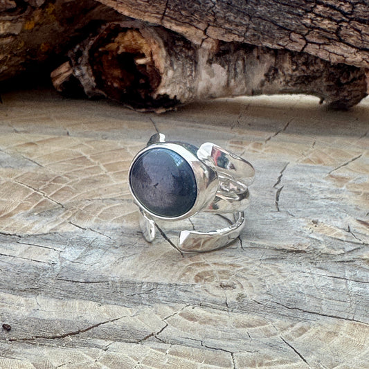 Moon Glow Sapphire RIng