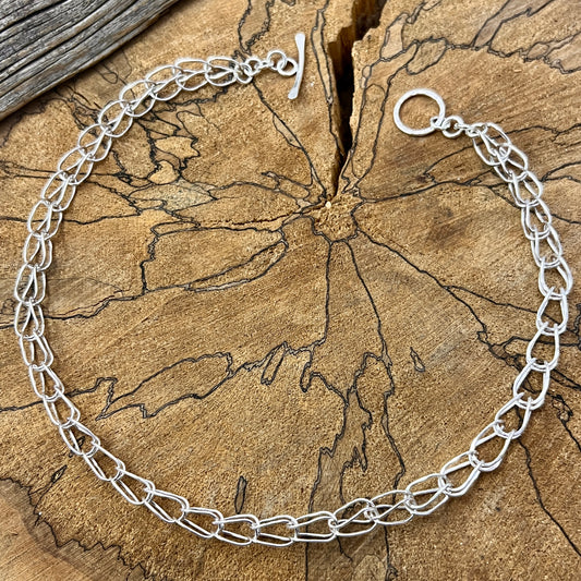 Sterling SIlver Toggle Necklace