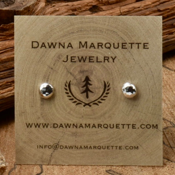 Hammered Stud Earrings