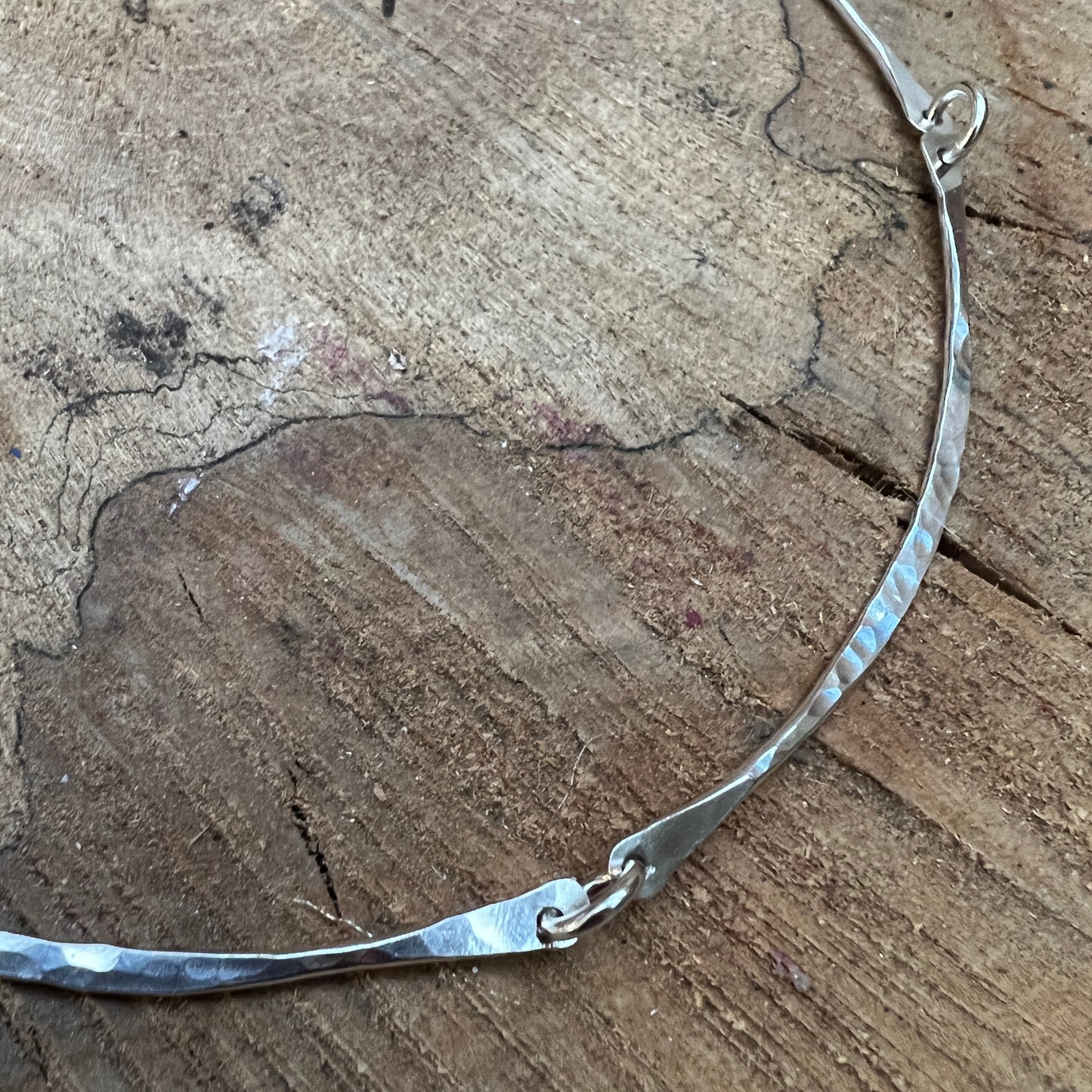 Hammered Silver Necklace