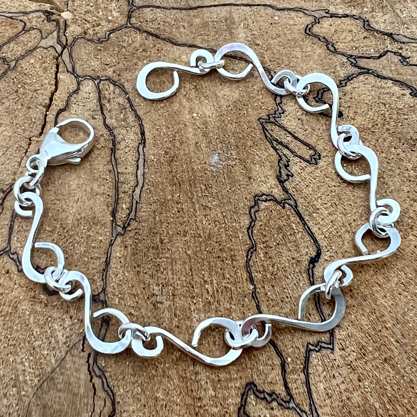 Silver Swirl Bracelet