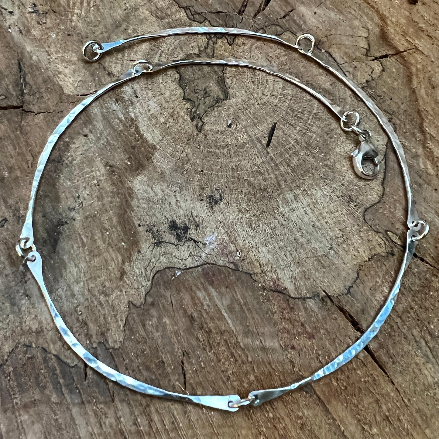 Hammered Silver Necklace