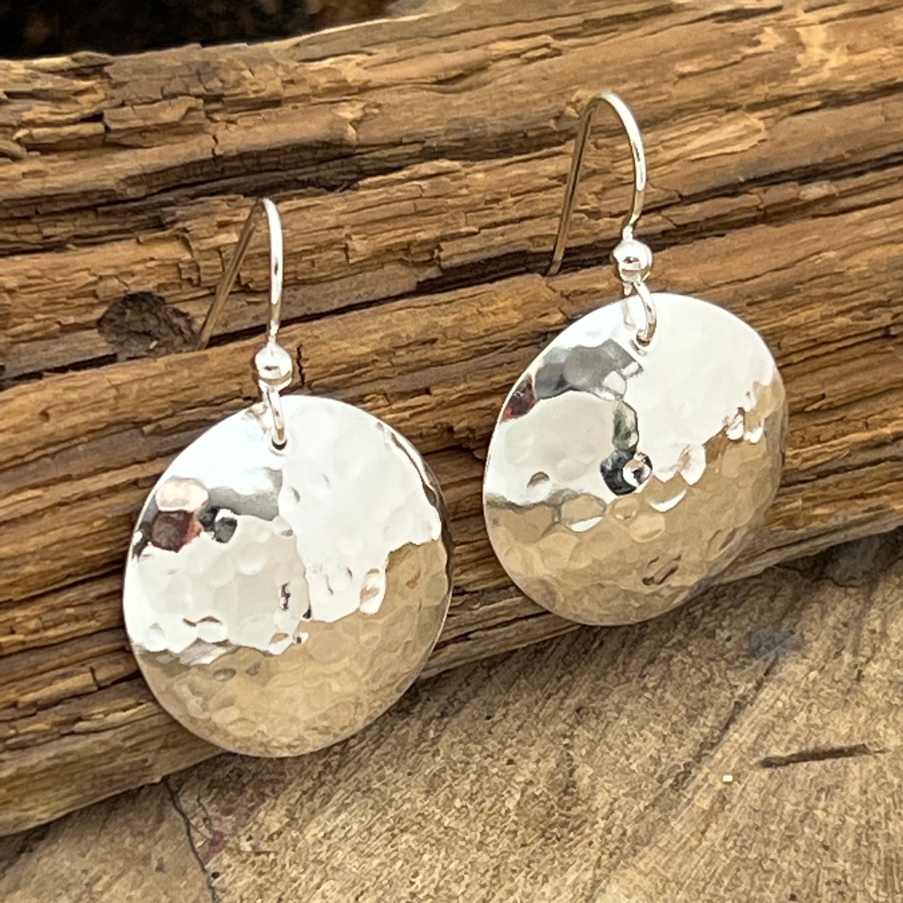 Medium Hammered Earrings